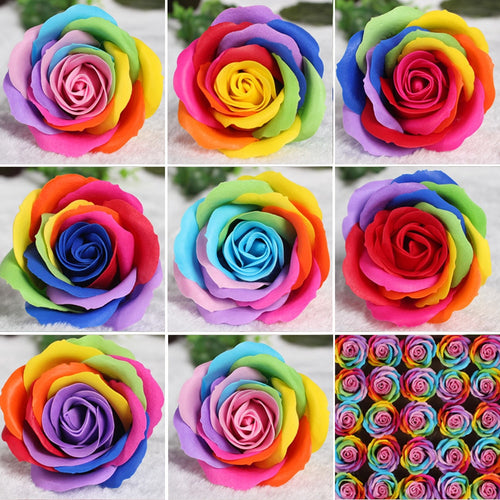 Såpe roser i forskjellige farger